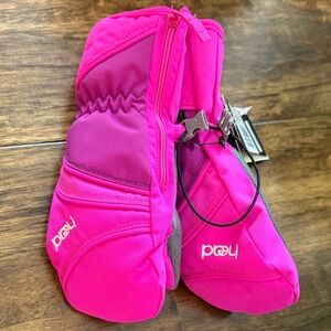 Head Fuchsia and Magenta Mittens